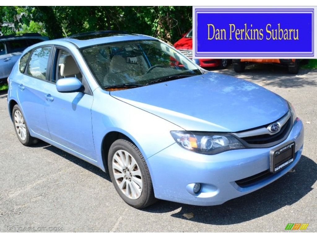 2011 Impreza 2.5i Premium Wagon - Sky Blue Pearl / Ivory photo #1