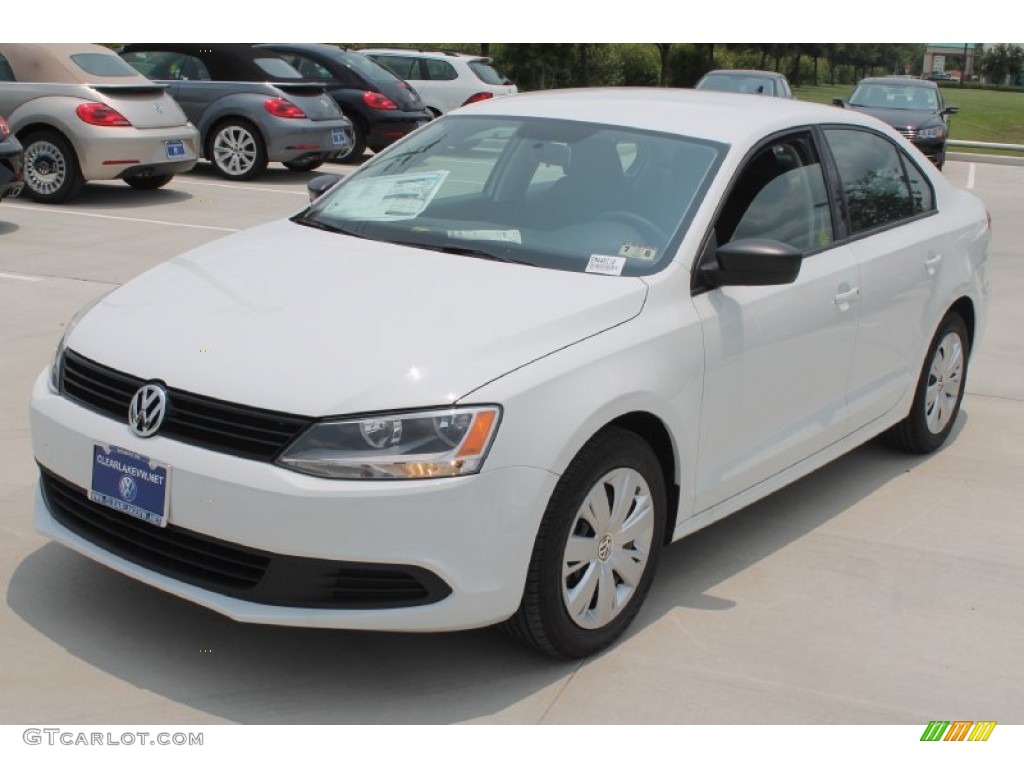 2014 Jetta TDI Sedan - Pure White / Titan Black photo #13