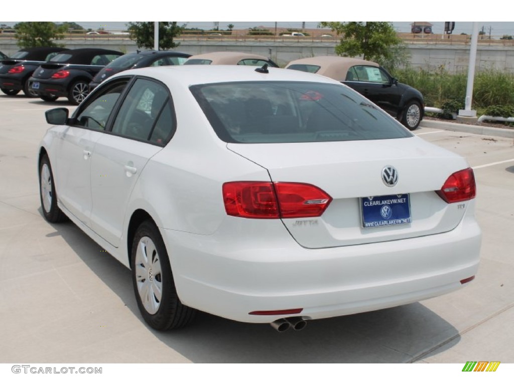 2014 Jetta TDI Sedan - Pure White / Titan Black photo #17