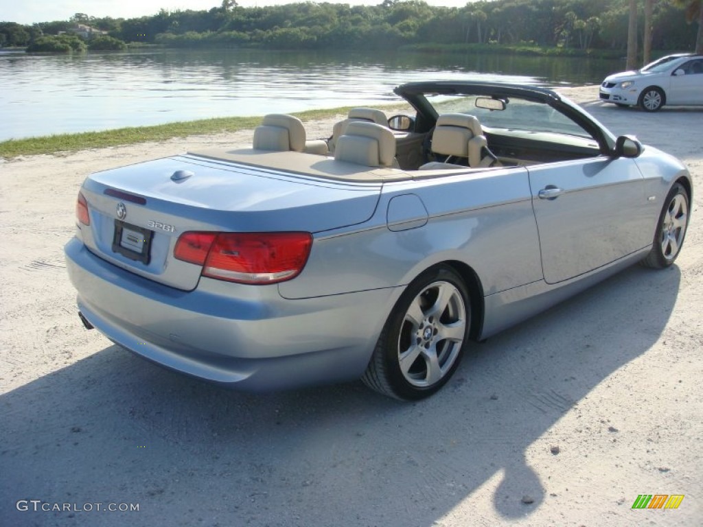 2009 3 Series 328i Convertible - Blue Water Metallic / Cream Beige Dakota Leather photo #7