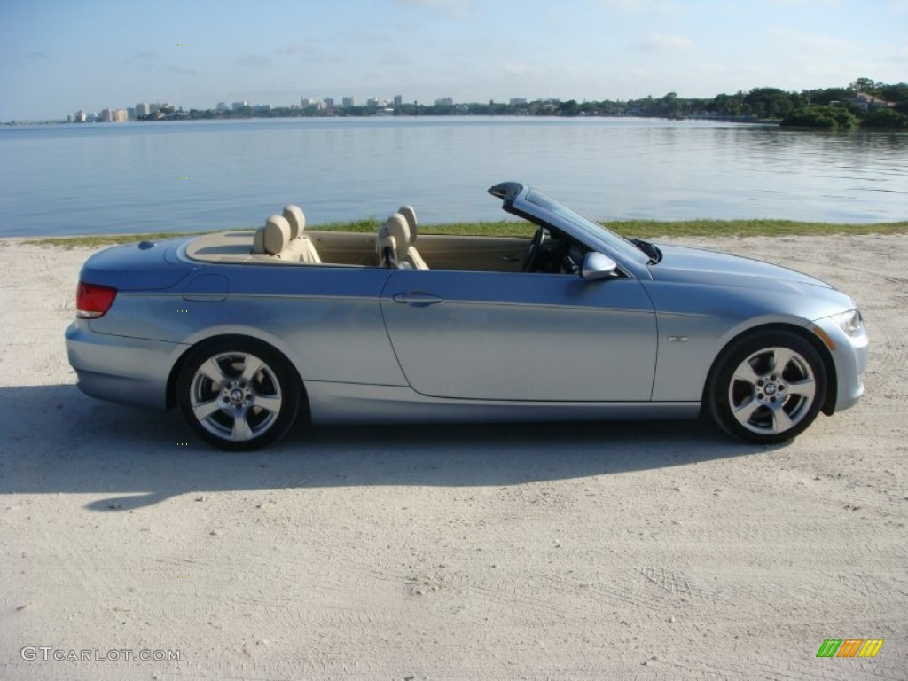 2009 3 Series 328i Convertible - Blue Water Metallic / Cream Beige Dakota Leather photo #8