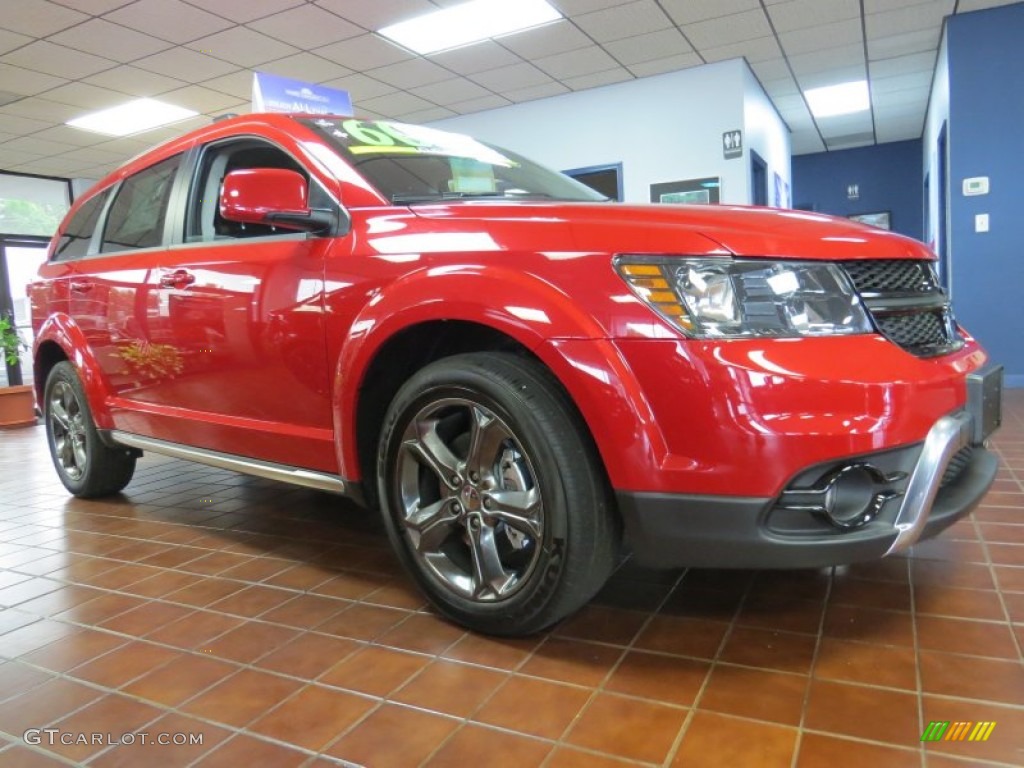 Redline 2-Coat Pearl 2014 Dodge Journey Crossroad Exterior Photo #95632916