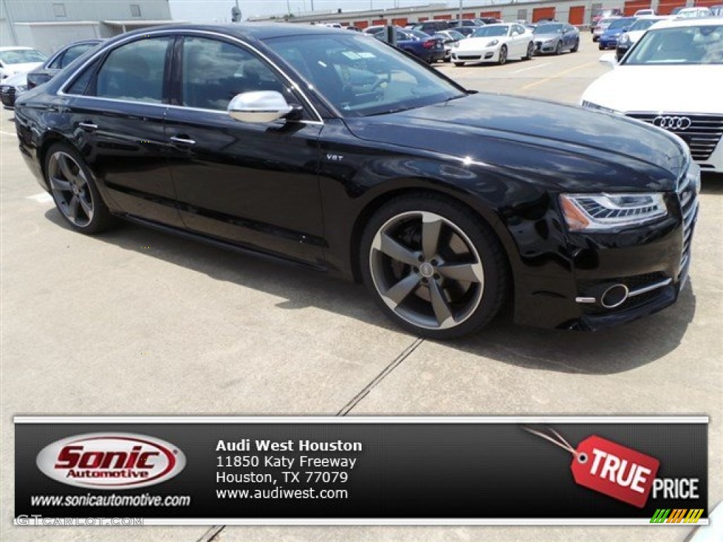 2015 S8 quattro S - Brilliant Black / Black Valcona photo #1