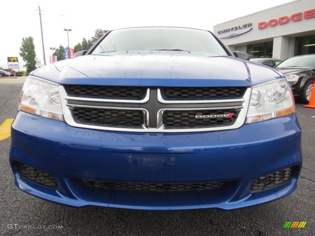 2014 Avenger SE - Blue Streak Pearl / Black/Light Frost Beige photo #2