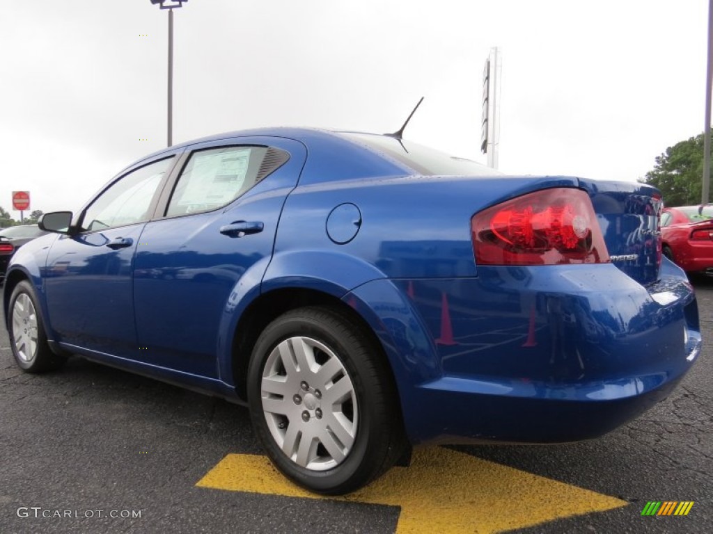 2014 Avenger SE - Blue Streak Pearl / Black/Light Frost Beige photo #5