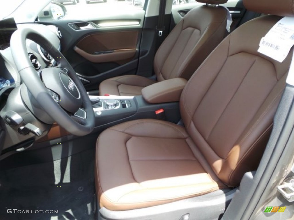 Chestnut Brown Interior 2015 Audi A3 1.8 Premium Plus Photo #95640266