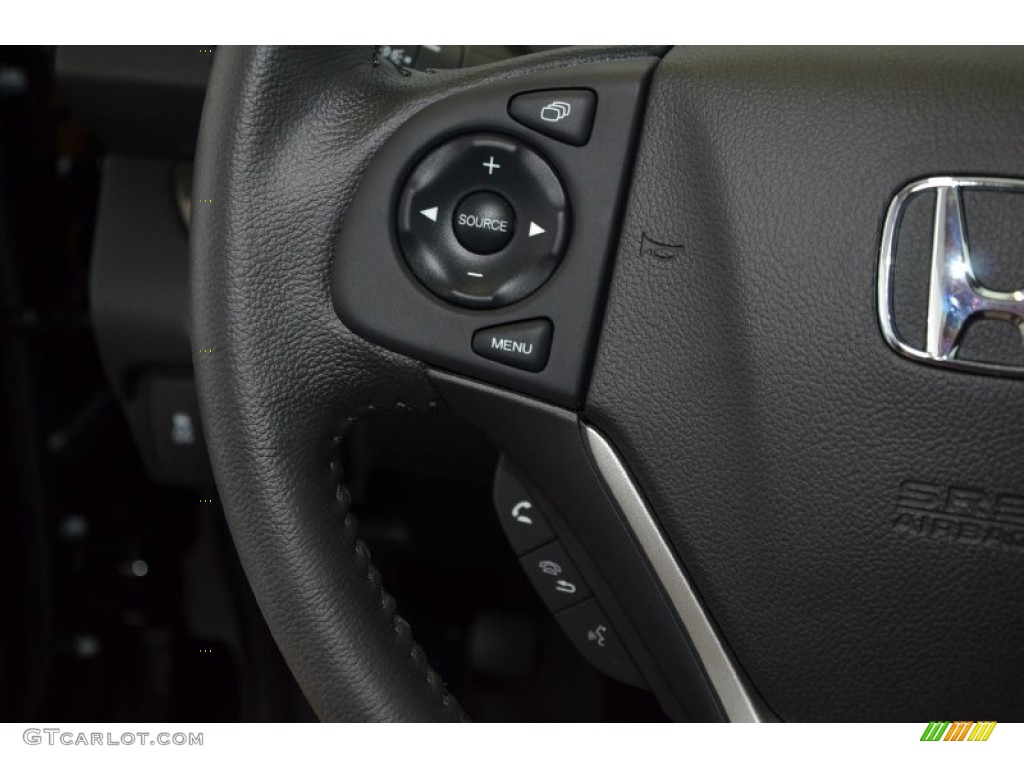 2014 CR-V EX-L - Crystal Black Pearl / Black photo #17