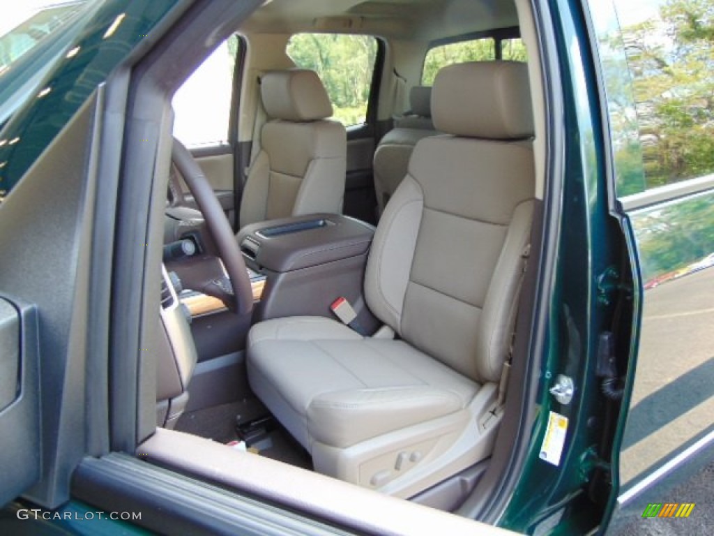 2014 Silverado 1500 LTZ Double Cab 4x4 - Rainforest Green Metallic / Cocoa/Dune photo #14