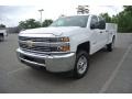 2015 Summit White Chevrolet Silverado 2500HD WT Double Cab Utility  photo #2