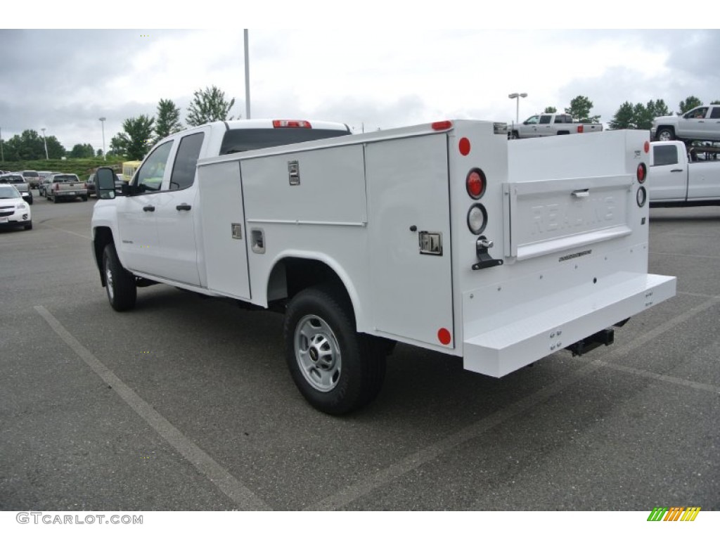 Summit White 2015 Chevrolet Silverado 2500HD WT Double Cab Utility Exterior Photo #95647922
