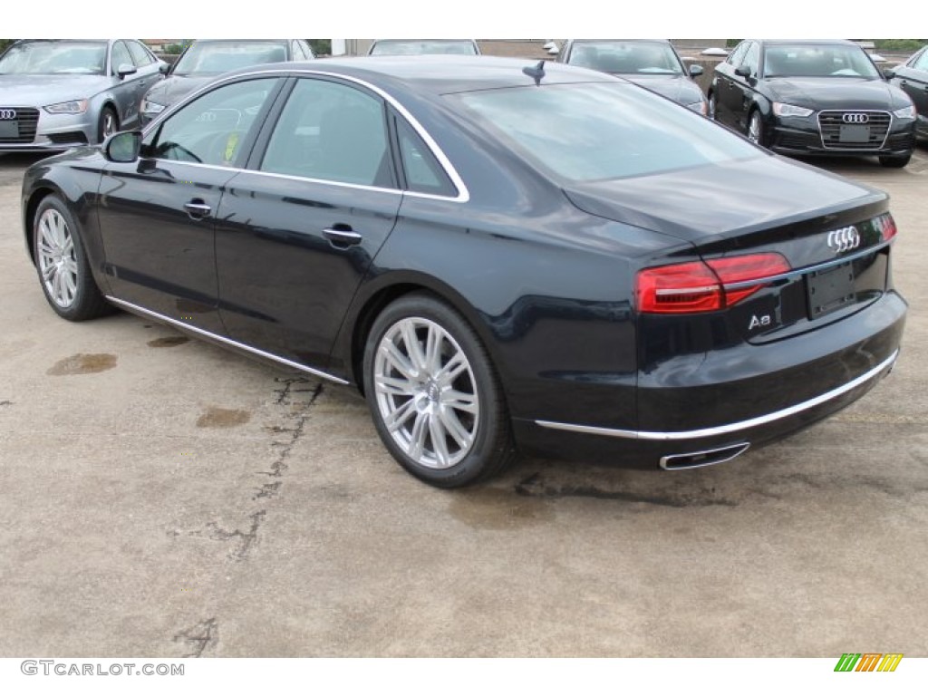 2015 A8 3.0T quattro - Moonlight Blue Metallic / Nougat Brown photo #6