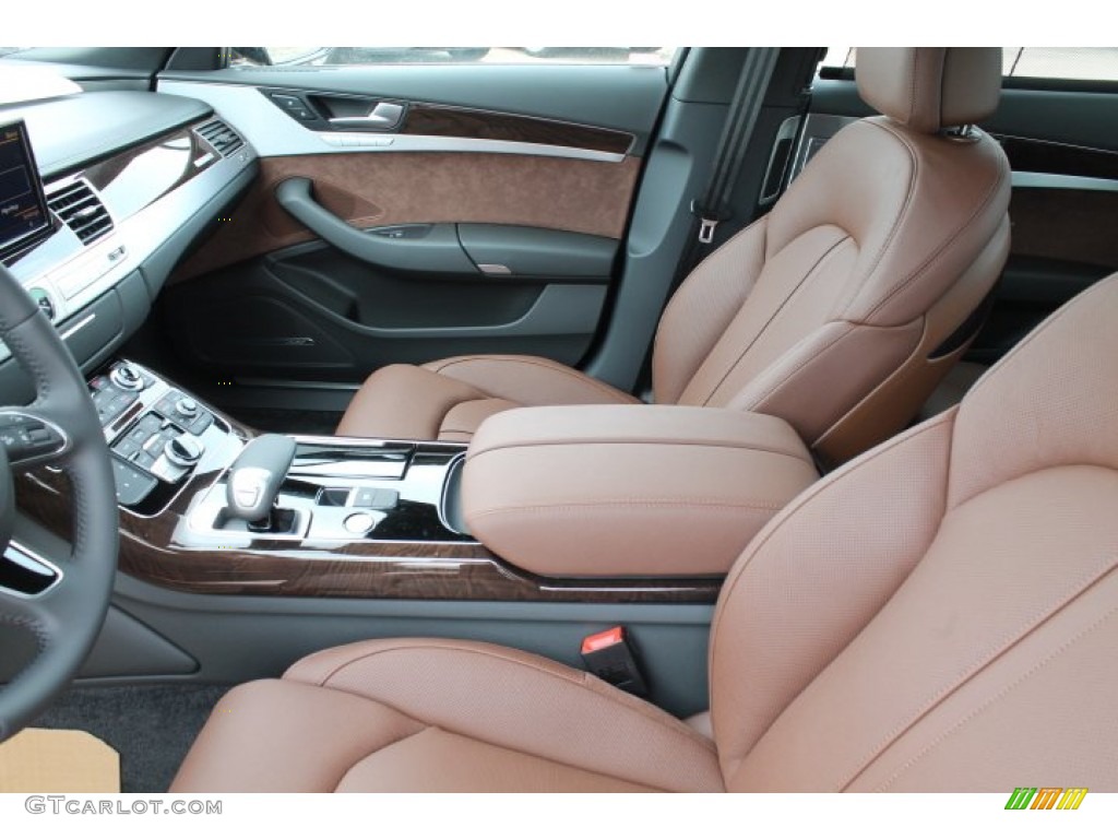 Nougat Brown Interior 2015 Audi A8 3.0T quattro Photo #95648402