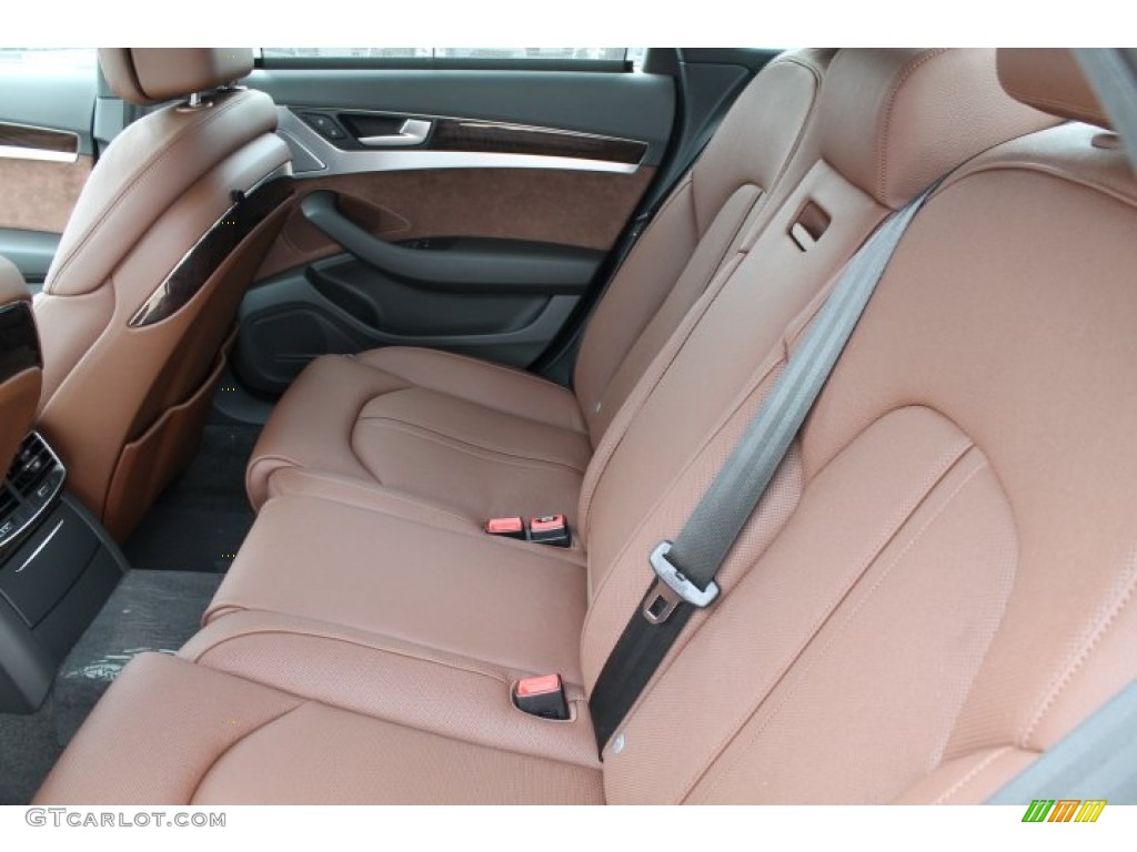 Nougat Brown Interior 2015 Audi A8 3.0T quattro Photo #95648621