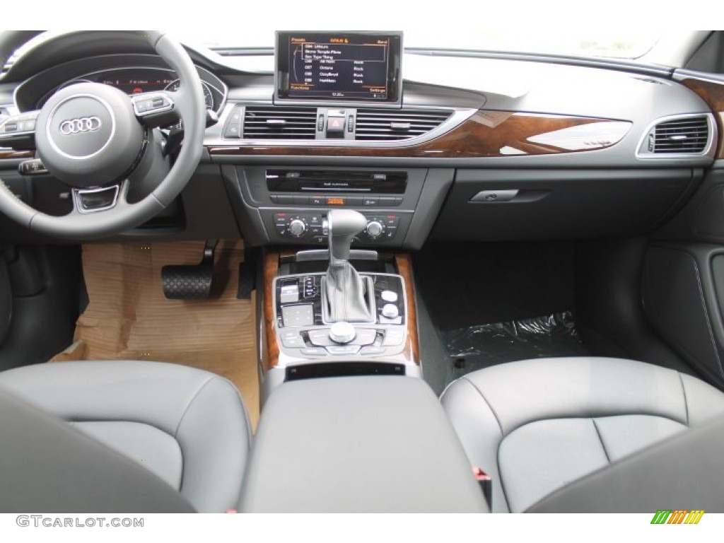 2015 Audi A6 2.0T Premium Plus Sedan Black Dashboard Photo #95648981