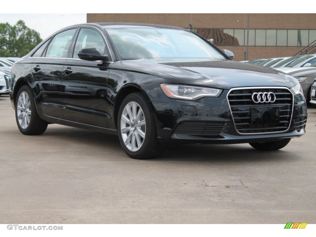 Phantom Black Pearl 2015 Audi A6 2.0T Premium Plus Sedan Exterior Photo #95649025