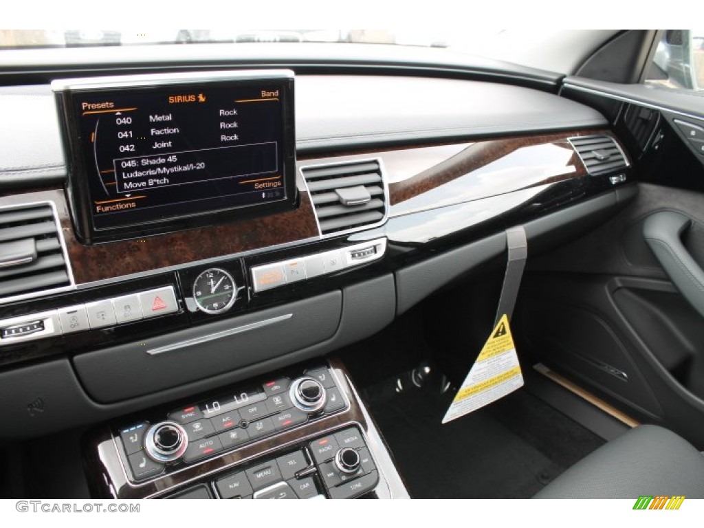 2015 Audi A8 L 4.0T quattro Black Dashboard Photo #95649783