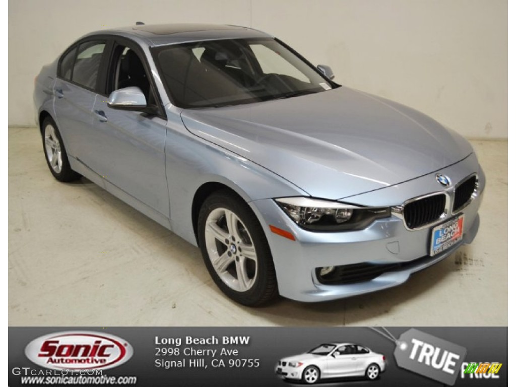 2014 3 Series 320i Sedan - Liquid Blue Metallic / Black photo #1