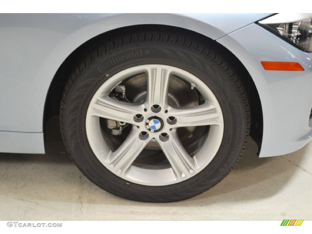 2014 3 Series 320i Sedan - Liquid Blue Metallic / Black photo #3