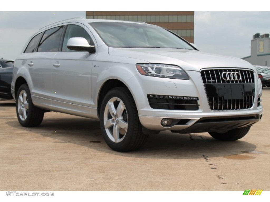 Ice Silver Metallic 2015 Audi Q7 3.0 Premium Plus quattro Exterior Photo #95650335
