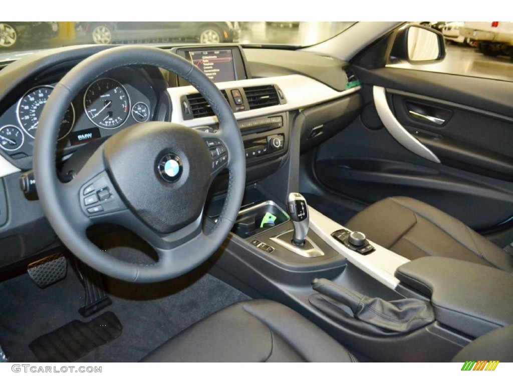 2014 3 Series 320i Sedan - Liquid Blue Metallic / Black photo #6