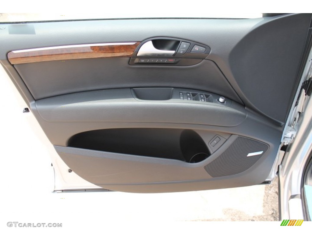 2015 Audi Q7 3.0 Premium Plus quattro Black Door Panel Photo #95650394