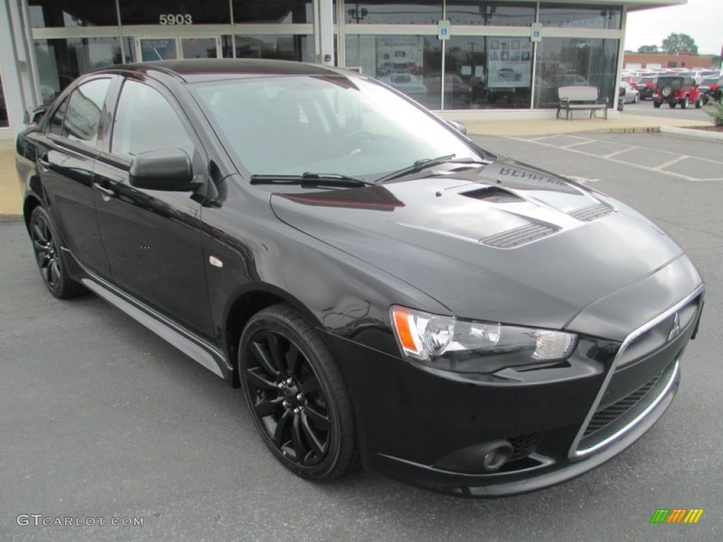 2011 Lancer RALLIART AWD - Tarmac Black Pearl / Black photo #1