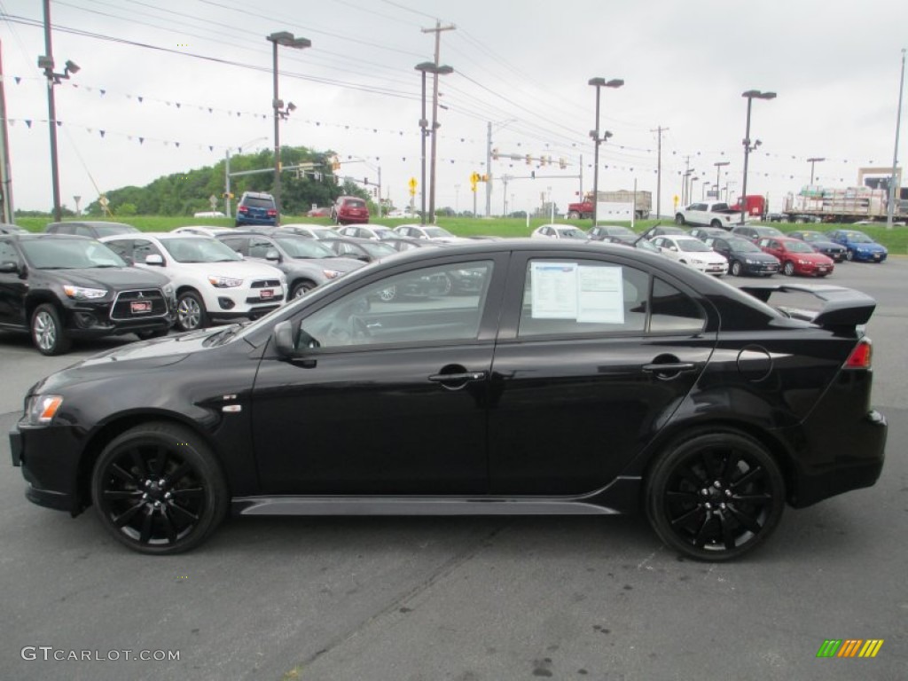 Tarmac Black Pearl 2011 Mitsubishi Lancer RALLIART AWD Exterior Photo #95650743