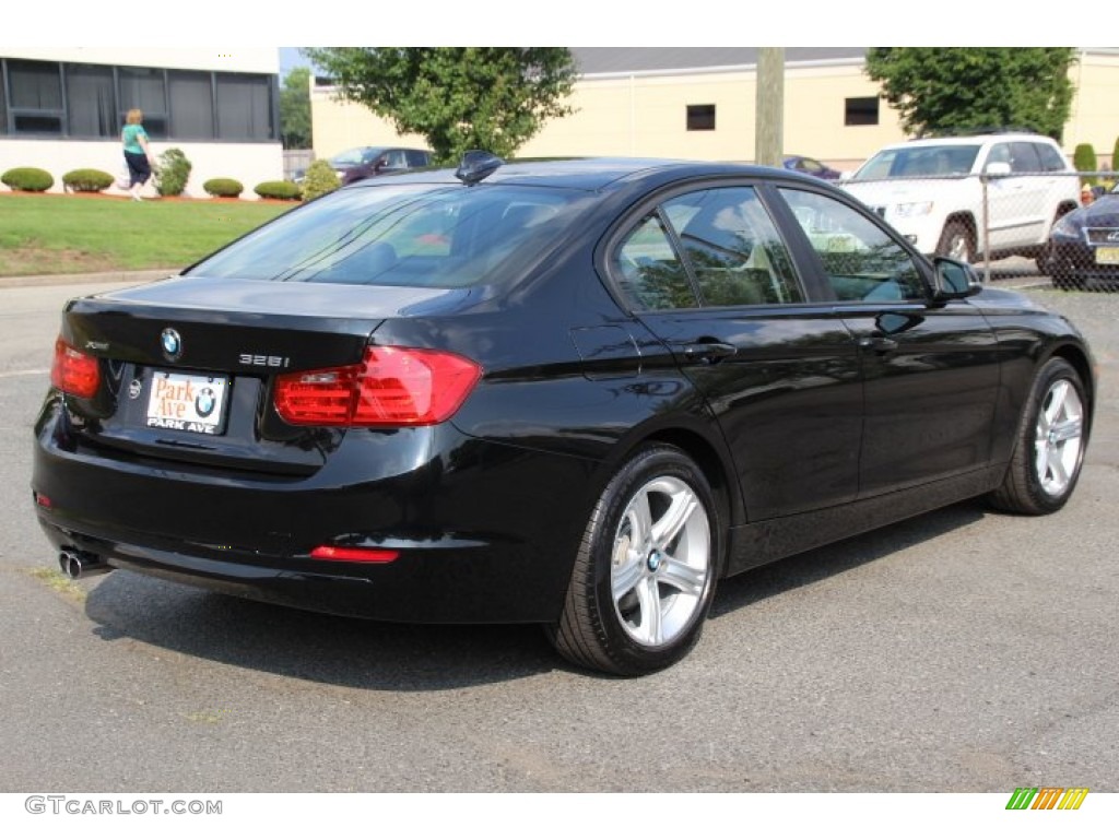 2014 3 Series 328i xDrive Sedan - Black Sapphire Metallic / Black photo #2