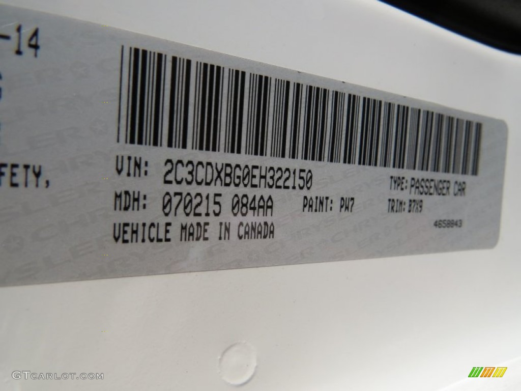 2014 Charger SE - Bright White / Black photo #9