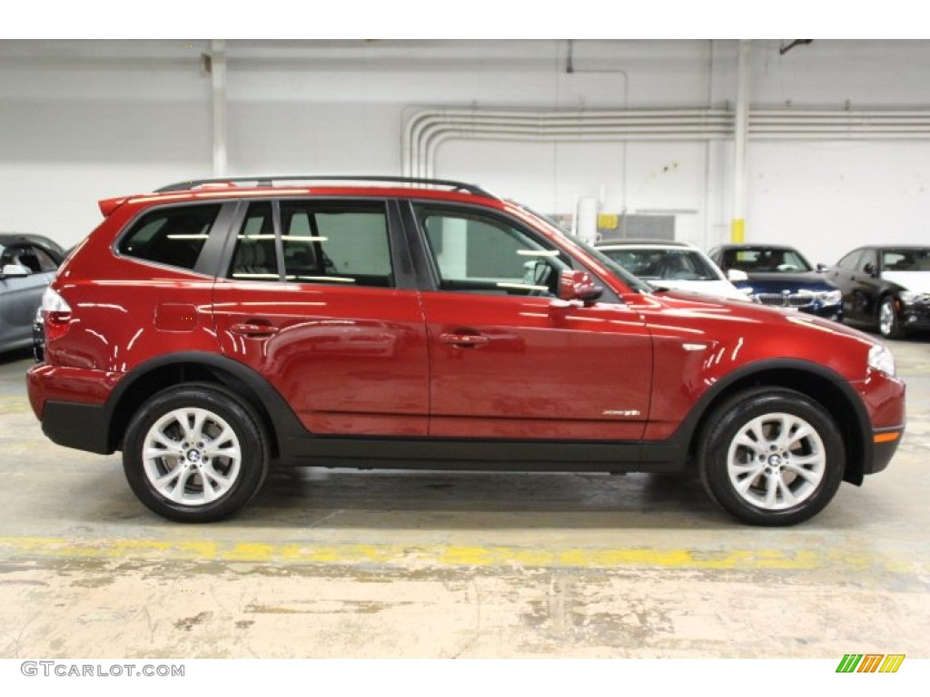 Vermillion Red Metallic 2009 BMW X3 xDrive30i Exterior Photo #95653882