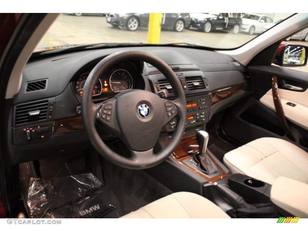 2009 X3 xDrive30i - Vermillion Red Metallic / Oyster Nevada Leather photo #10