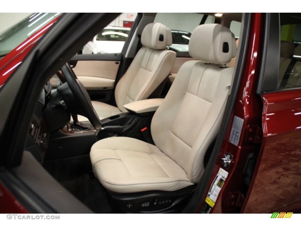 2009 X3 xDrive30i - Vermillion Red Metallic / Oyster Nevada Leather photo #12
