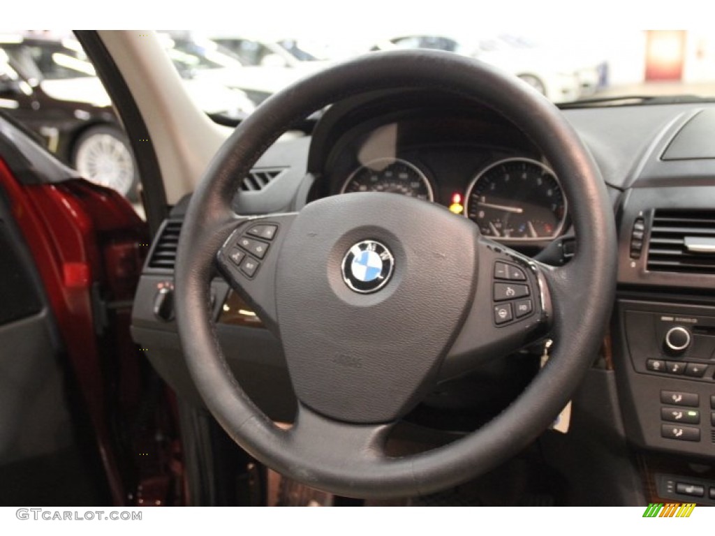 2009 X3 xDrive30i - Vermillion Red Metallic / Oyster Nevada Leather photo #17