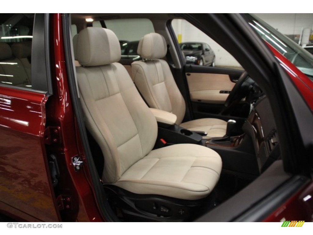 2009 X3 xDrive30i - Vermillion Red Metallic / Oyster Nevada Leather photo #28