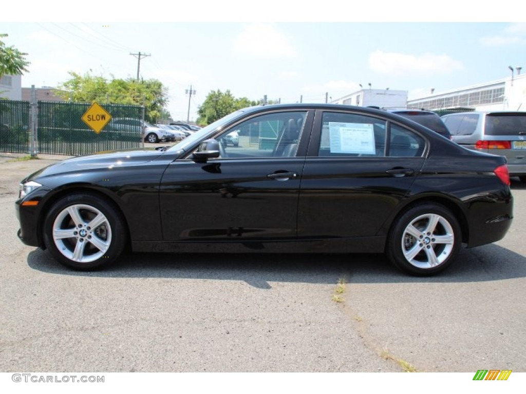 2014 3 Series 320i xDrive Sedan - Jet Black / Black photo #5