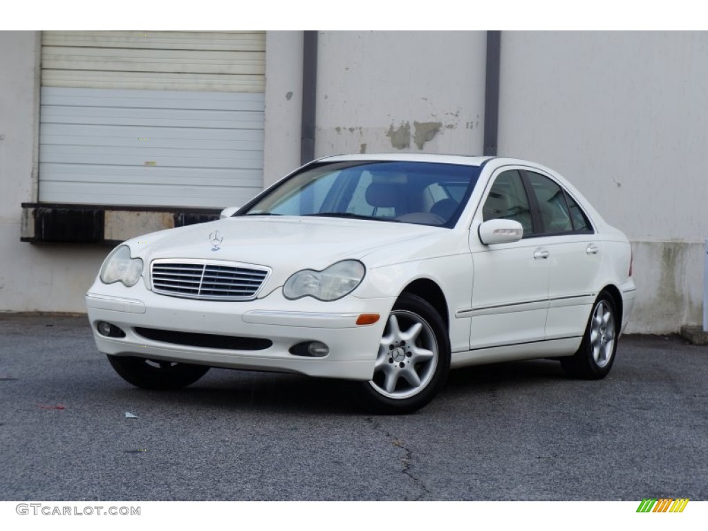 2002 C 320 Sedan - Alabaster White / Java photo #1