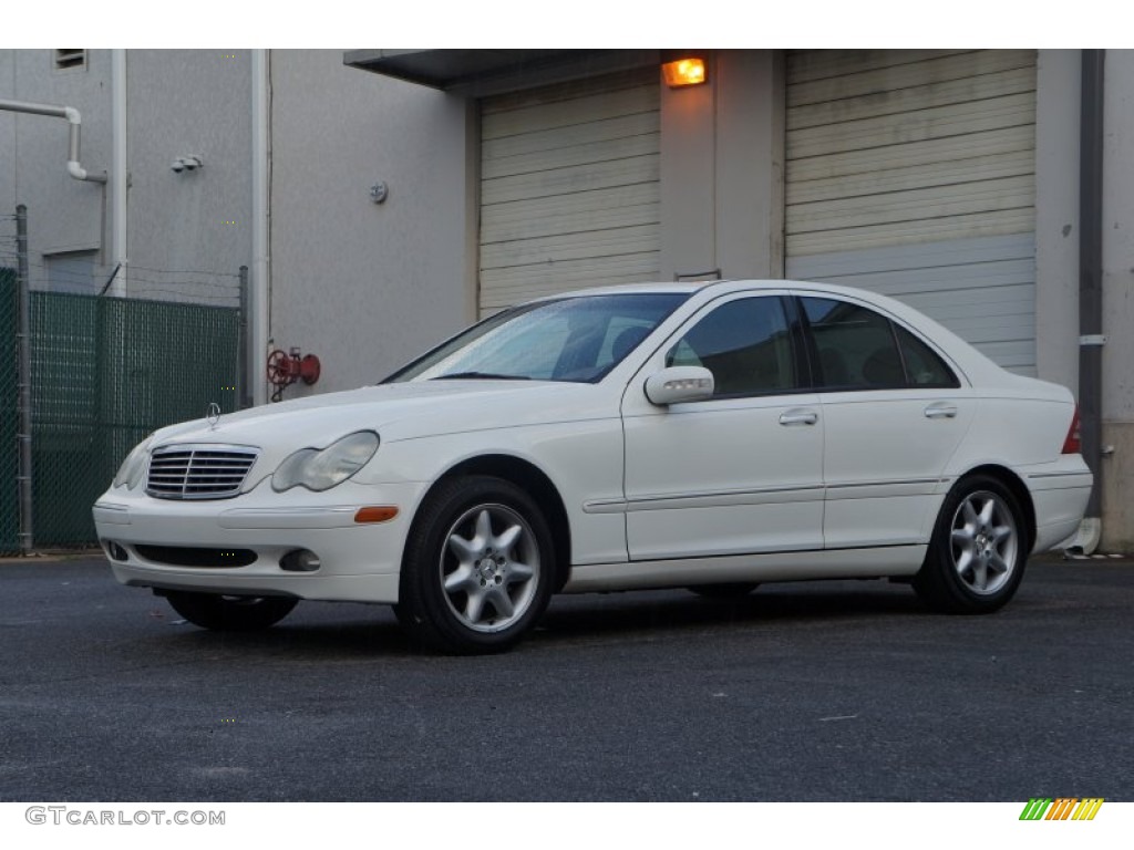 2002 C 320 Sedan - Alabaster White / Java photo #6