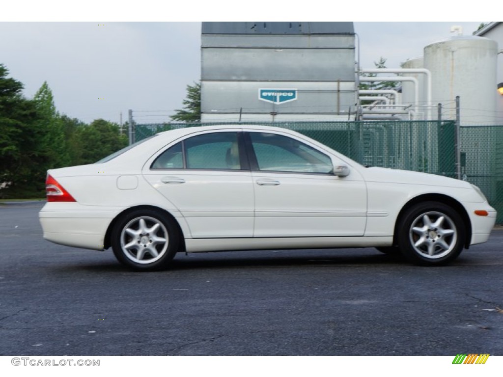 2002 C 320 Sedan - Alabaster White / Java photo #9