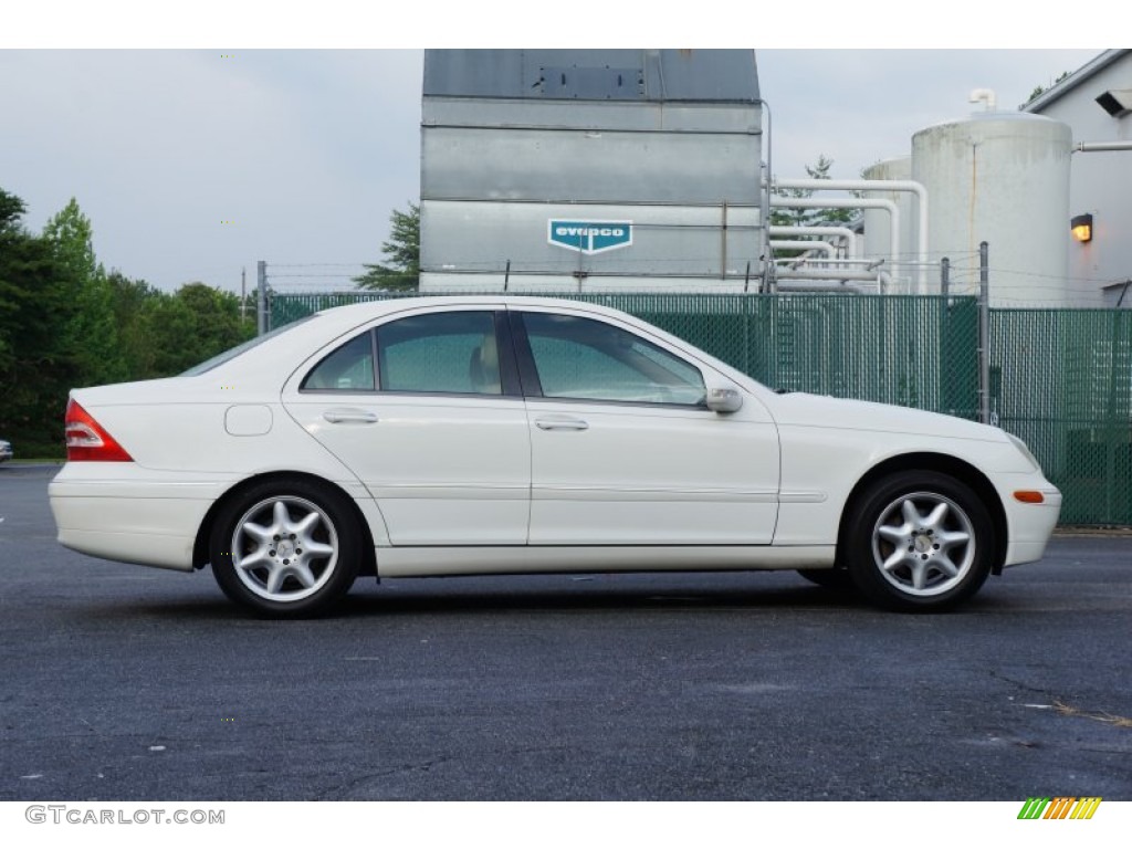 2002 C 320 Sedan - Alabaster White / Java photo #10