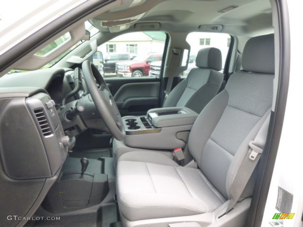 Jet Black/Dark Ash Interior 2015 Chevrolet Silverado 3500HD WT Double Cab Utility Photo #95661592