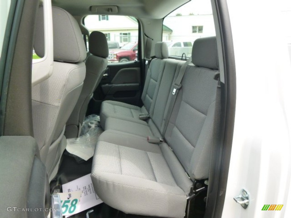 2015 Chevrolet Silverado 3500HD WT Double Cab Utility Rear Seat Photo #95661608