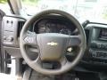 Jet Black/Dark Ash 2015 Chevrolet Silverado 3500HD WT Double Cab Utility Steering Wheel