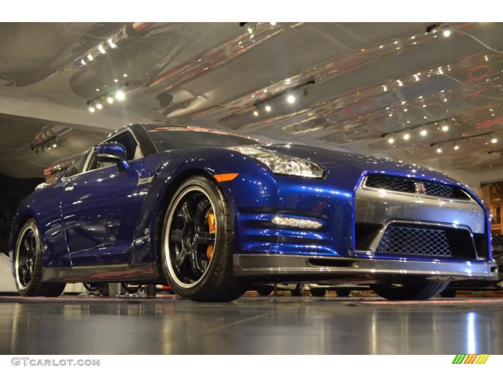 2014 GT-R Track Edition - Deep Blue Pearl / Track Edition Blue/Gray photo #9