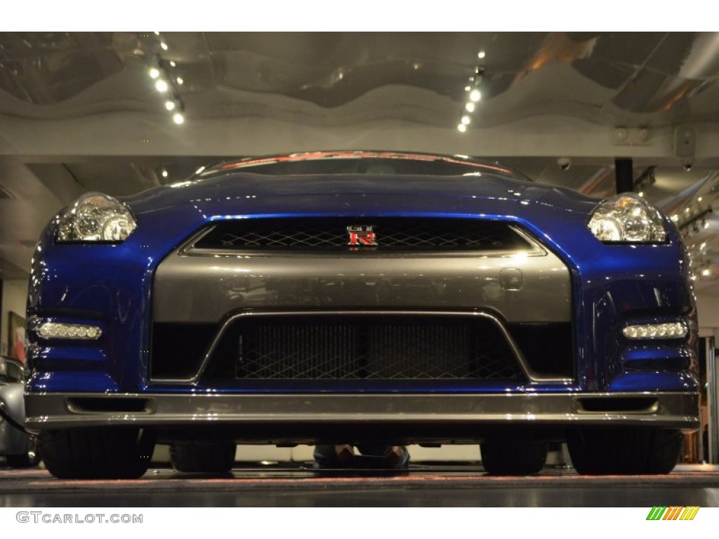 2014 GT-R Track Edition - Deep Blue Pearl / Track Edition Blue/Gray photo #12