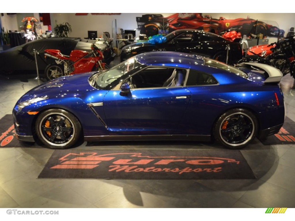 2014 GT-R Track Edition - Deep Blue Pearl / Track Edition Blue/Gray photo #15