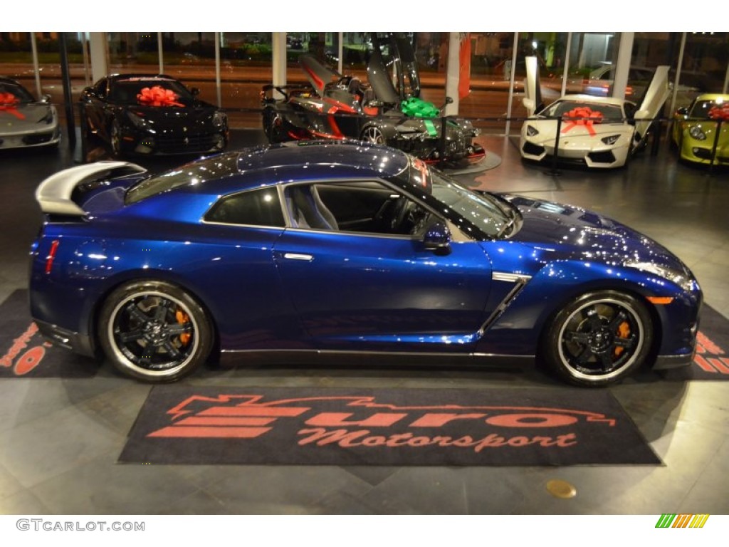 2014 GT-R Track Edition - Deep Blue Pearl / Track Edition Blue/Gray photo #29