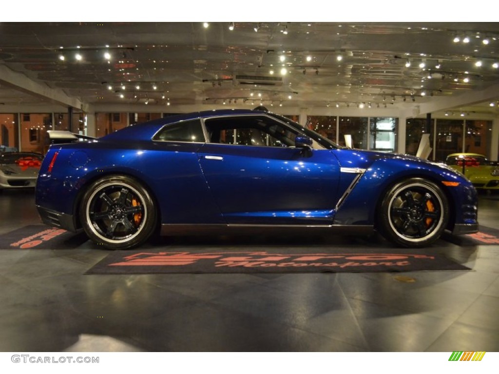2014 GT-R Track Edition - Deep Blue Pearl / Track Edition Blue/Gray photo #31