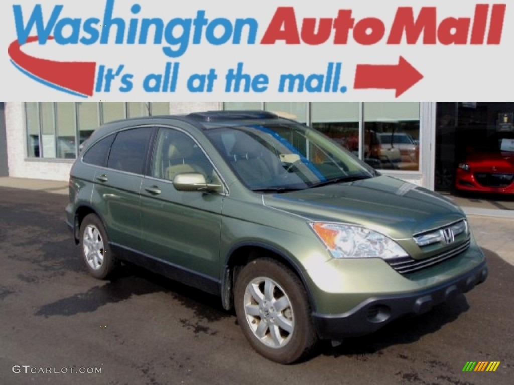 2009 CR-V EX-L 4WD - Green Tea Metallic / Ivory photo #1