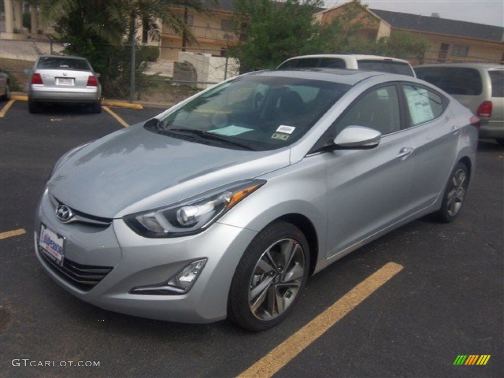 2014 Elantra Limited Sedan - Silver / Black photo #1