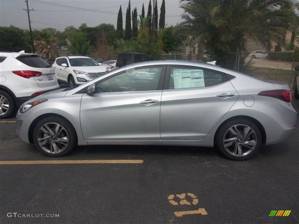 2014 Elantra Limited Sedan - Silver / Black photo #3